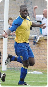 Jordon Smith celebrates his, and Lynn's, second goal