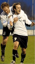 Andrew Fisk and Gavin Hurren celebrate